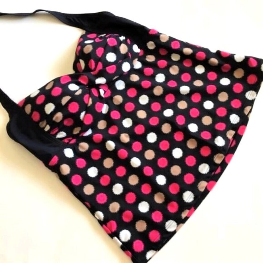 CATALINA TANKINI POLKA-DOT SWIM TOP - Picture 4 of 9